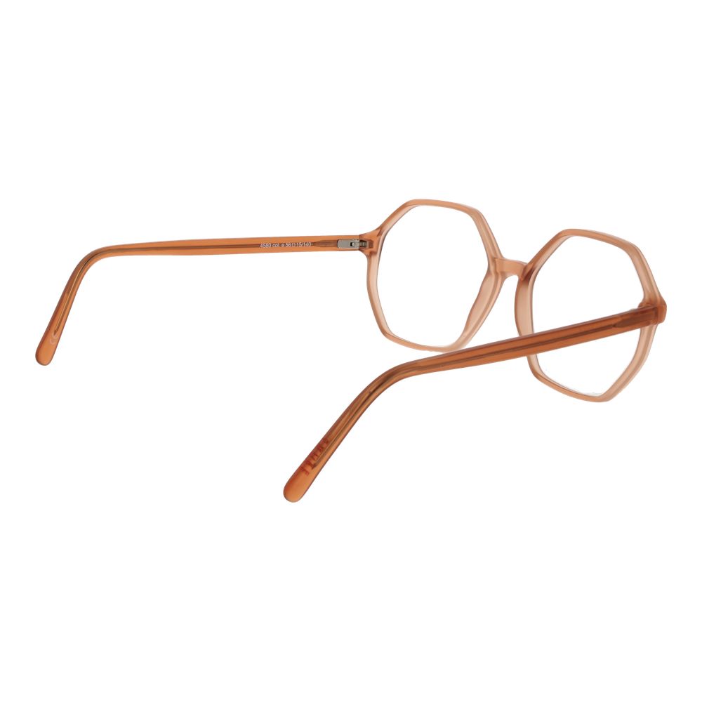 Eyeglasses Frames by Andy Wolf for unisex in acetate beige features an refined silhouette, showcasing a sophisticated black coloured frame and refined full-frame frame design for a refined look.