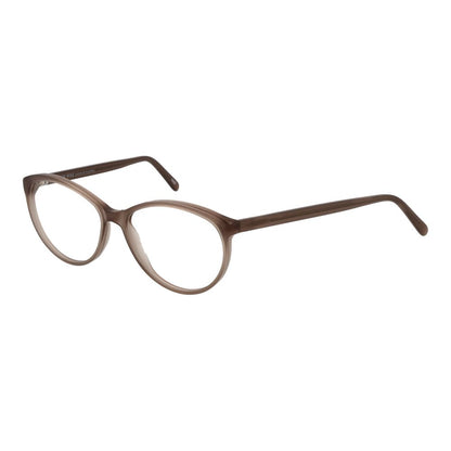 Eyeglasses Frames by Andy Wolf for unisex in acetate beige showcases a reflective silhouette, artfully incorporating a sophisticated beige coloured frame with a distinct full-frame frame design.