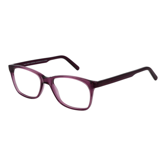 Eyeglasses Frames by Andy Wolf for unisex in acetate and purple showcases an refined full-frame frame design featuring a sophisticated purple coloured frame for an refined and refined aesthetic.