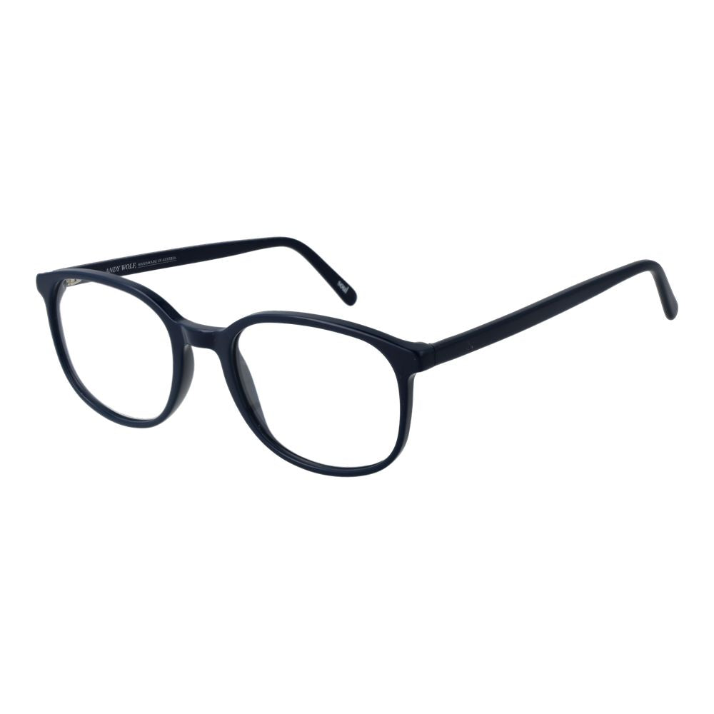 Eyeglasses Frames by Andy Wolf for unisex in acetate blue showcases a refined full-frame frame design with a refined blue coloured frame finish for a refined and sophisticated look.