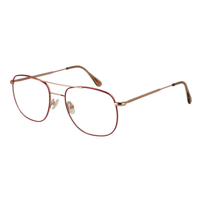 Eyeglasses Frames by Andy Wolf for unisex in metal and red showcases a refined silhouette, detailed with a red coloured frame finish and a sophisticated full-frame frame design.