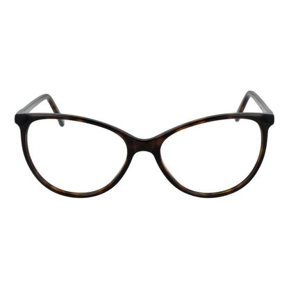 Eyeglasses Frames by Andy Wolf for unisex in acetate brown showcases a reflective silhouette, artfully incorporating a sophisticated brown coloured frame with a distinct full-frame frame design.