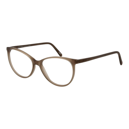Eyeglasses Frames by Andy Wolf for unisex in acetate beige features an refined silhouette, showcasing the refined beige coloured frame and sophisticated full-frame frame design.