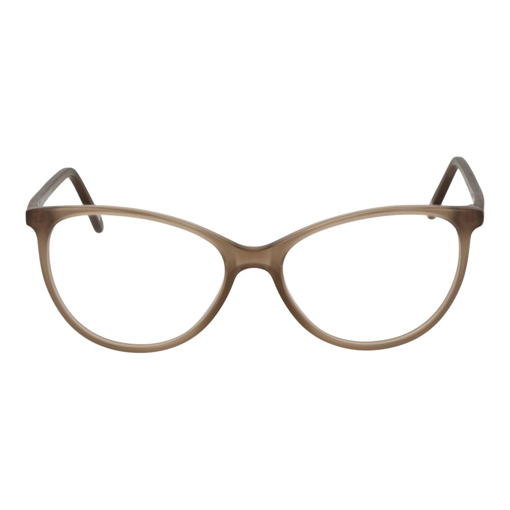 Eyeglasses Frames by Andy Wolf for unisex in acetate beige showcases a reflective silhouette, artfully incorporating a sophisticated beige coloured frame with a distinct full-frame frame design.
