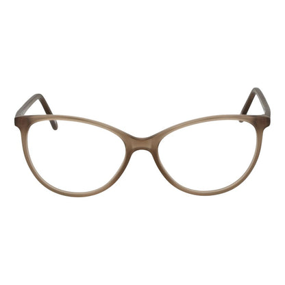 Eyeglasses Frames by Andy Wolf for unisex in acetate beige showcases a reflective silhouette, artfully incorporating a sophisticated beige coloured frame with a distinct full-frame frame design.