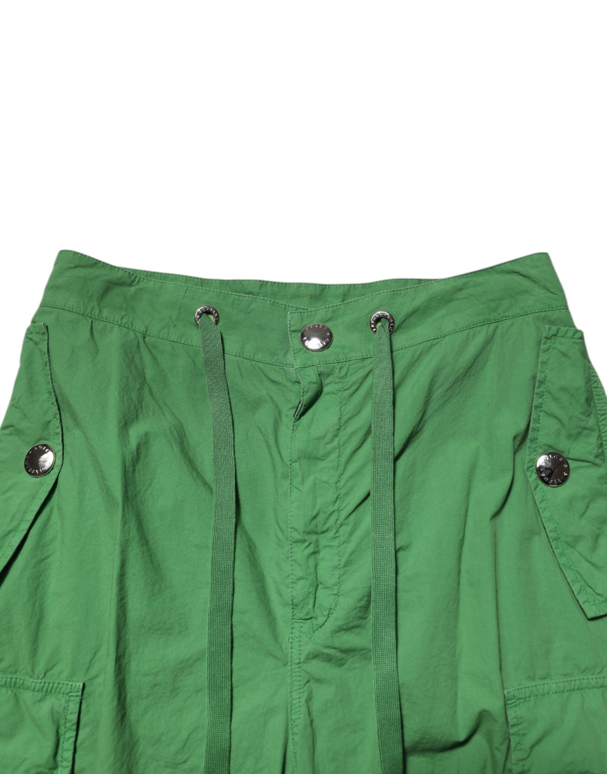 Dolce & Gabbana Women's Regular Fit High Rise Stretch Cotton Cargo Pants - Green