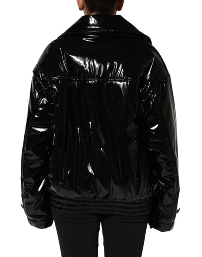 Dolce & Gabbana Women's Quilted Polyester & Polyurethane Puffer Jacket - Black