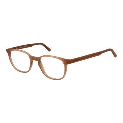 Eyeglasses Frames by Andy Wolf for unisex in acetate orange showcases a reflective silhouette, artfully incorporating a sophisticated orange coloured frame with a distinct full-frame frame design.