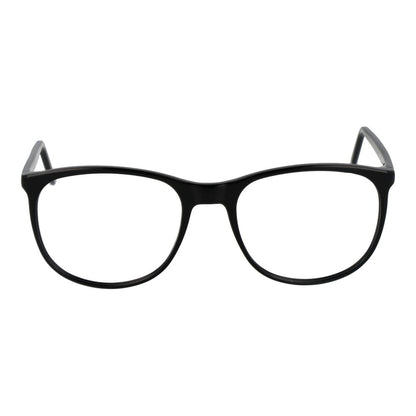 Eyeglasses Frames by Andy Wolf for unisex in acetate black showcases a reflective silhouette, artfully incorporating a sophisticated black coloured frame with a distinct full-frame frame design.