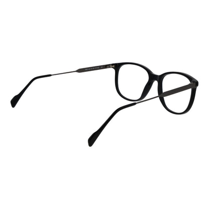 Eyeglasses Frames by Andy Wolf for unisex in acetate black features an refined silhouette, showcasing a sophisticated black coloured frame and refined full-frame frame design for a refined look.