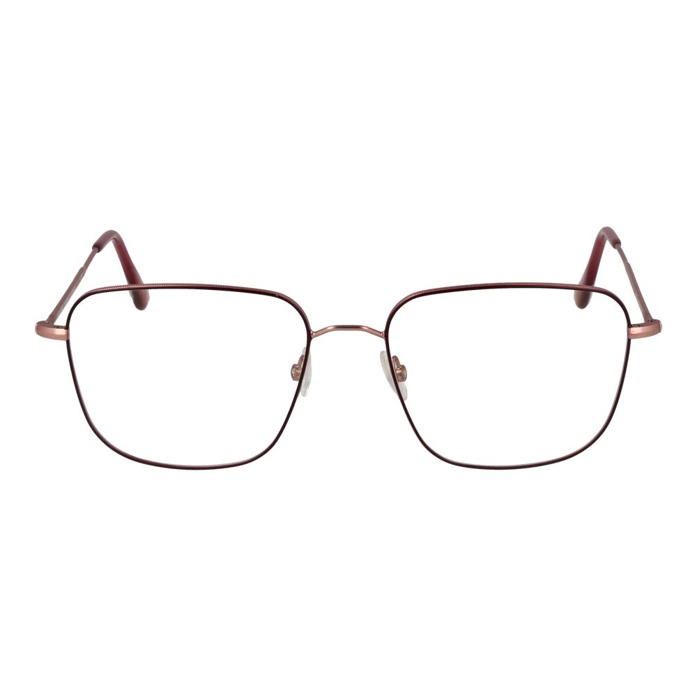 Eyeglasses Frames by Andy Wolf for unisex in metal burgundy features a refined silhouette, showcasing a refined burgundy coloured frame and full-frame frame design for a sophisticated, premium look.