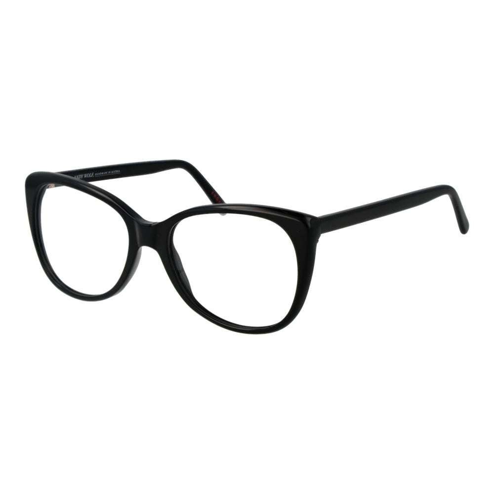 Eyeglasses Frames by Andy Wolf for unisex in acetate black features an refined silhouette, showcasing the refined black coloured frame and sophisticated full-frame frame design.