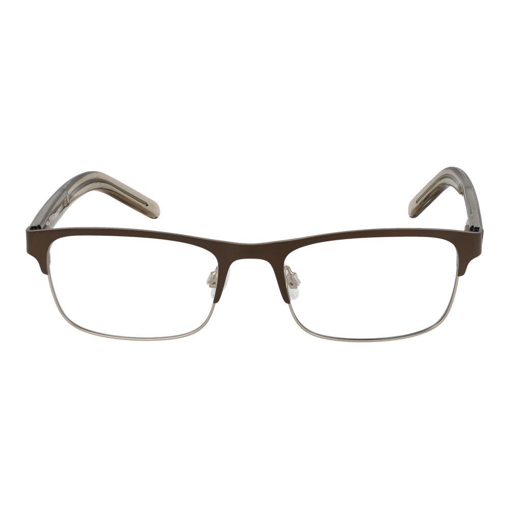 Eyeglasses Frames by Converse for men in acetate beige showcases a reflective silhouette, artfully incorporating a sophisticated beige coloured frame with a distinct full-frame frame design.