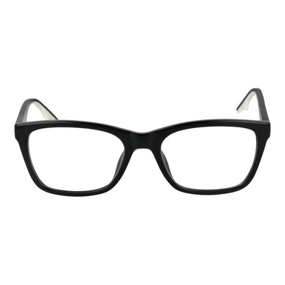 Eyeglasses Frames by Converse for women in plastic and black showcases an refined full-frame frame design featuring a sophisticated black coloured frame for an refined and refined aesthetic.