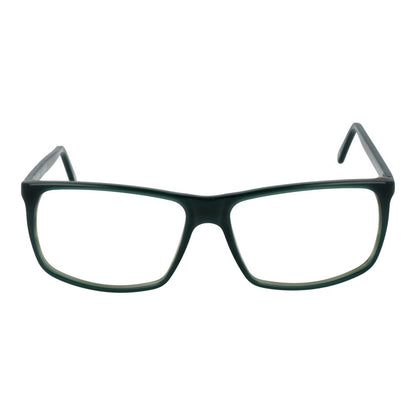 Eyeglasses Frames by Andy Wolf for unisex in acetate green showcases a reflective silhouette, artfully incorporating a sophisticated green coloured frame with a distinct full-frame frame design.