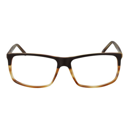 Eyeglasses Frames by Andy Wolf for unisex in acetate and brown showcases an refined full-frame frame design featuring a sophisticated brown coloured frame for an refined and refined aesthetic.