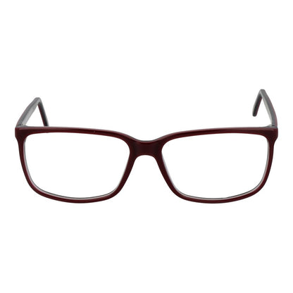 Eyeglasses Frames by Andy Wolf for unisex in acetate burgundy showcases a reflective silhouette, artfully incorporating a sophisticated burgundy coloured frame with a distinct full-frame frame design.