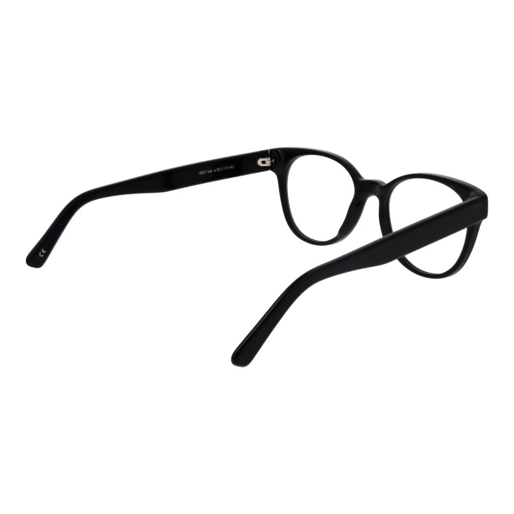 Eyeglasses Frames by Andy Wolf for unisex in acetate black features an refined silhouette, showcasing a sophisticated black coloured frame and refined full-frame frame design for a refined look.
