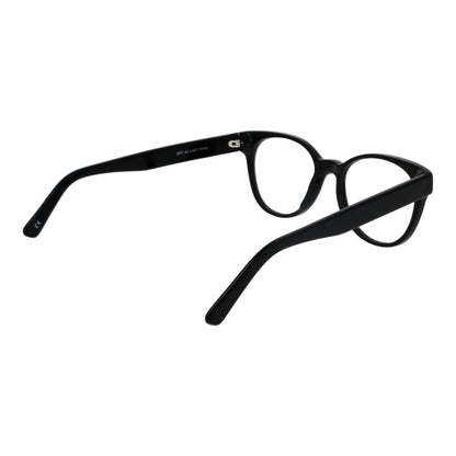 Eyeglasses Frames by Andy Wolf for unisex in acetate black features an refined silhouette, showcasing a sophisticated black coloured frame and refined full-frame frame design for a refined look.