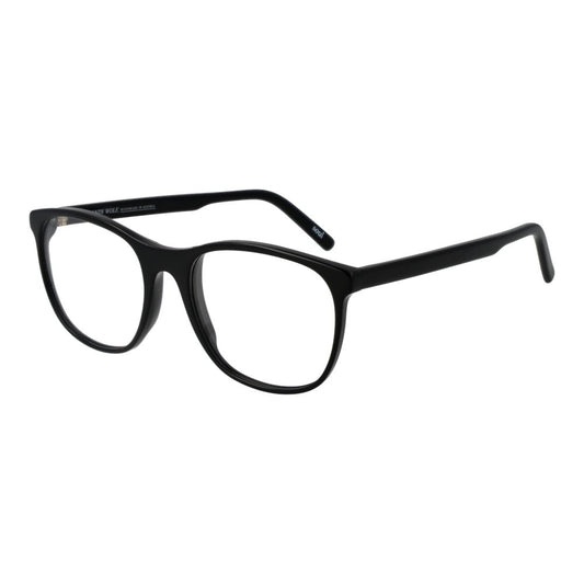 Eyeglasses Frames by Andy Wolf for unisex in acetate black features a refined silhouette, showcasing a refined black coloured frame and full-frame frame design for a sophisticated, premium look.