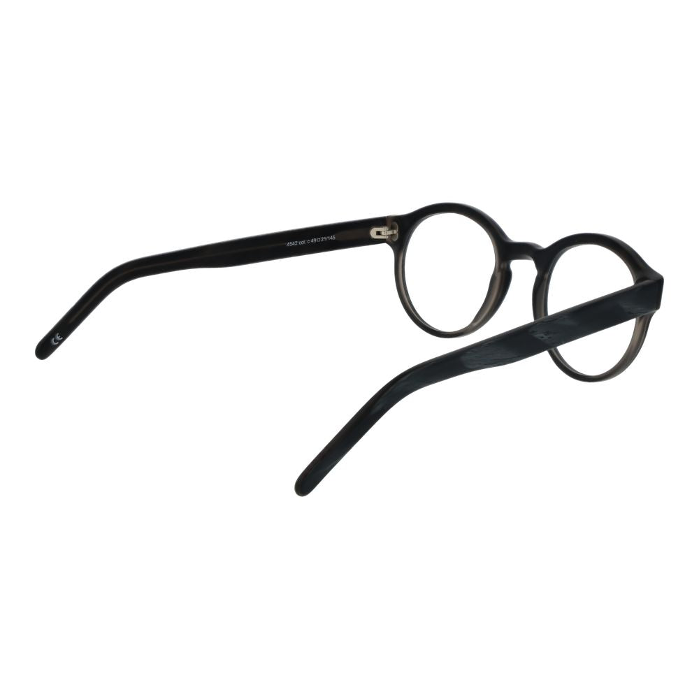 Eyeglasses Frames by Andy Wolf for unisex in gray features a refined silhouette, showcasing a refined gray coloured frame and full-frame frame design for a sophisticated, premium look.