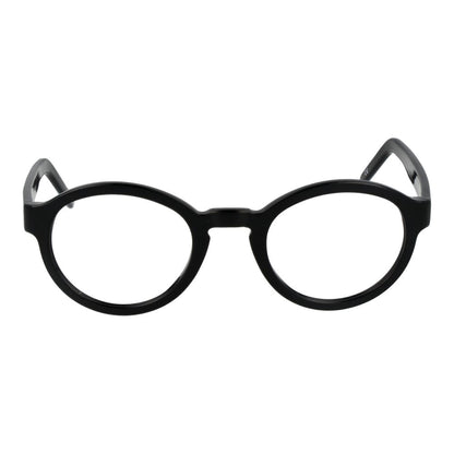 Eyeglasses Frames by Andy Wolf for unisex in acetate black showcases a refined full-frame frame design with a refined black coloured frame finish for a refined and sophisticated look.