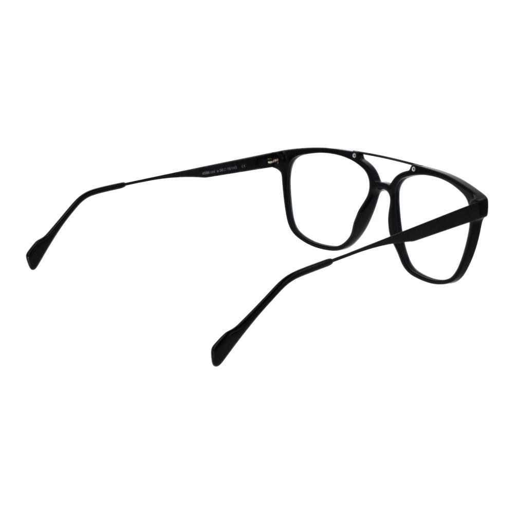 Eyeglasses Frames by Andy Wolf for unisex in metal black features an refined silhouette, showcasing the refined black coloured frame and sophisticated full-frame frame design.