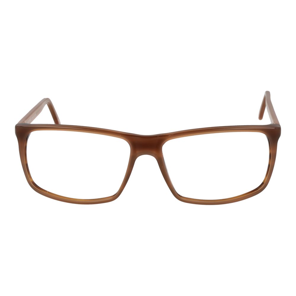 Eyeglasses Frames by Andy Wolf for unisex in acetate brown features an refined silhouette, showcasing a sophisticated brown coloured frame and refined full-frame frame design for a refined look.