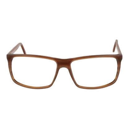 Eyeglasses Frames by Andy Wolf for unisex in acetate brown features an refined silhouette, showcasing a sophisticated brown coloured frame and refined full-frame frame design for a refined look.