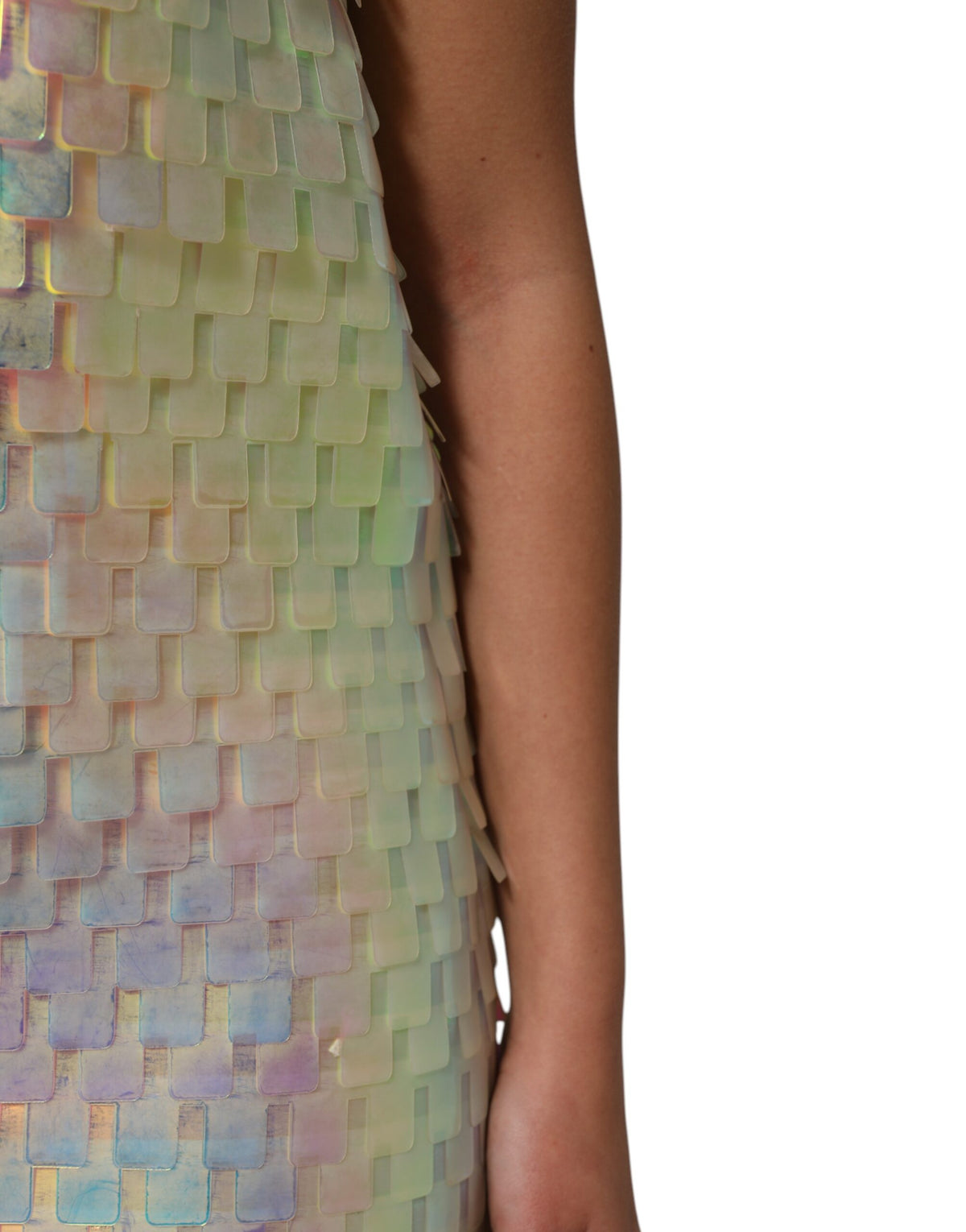 Dolce & Gabbana Women's Polyester Sequins & Silk Mini Dress - Multicolor Pearl