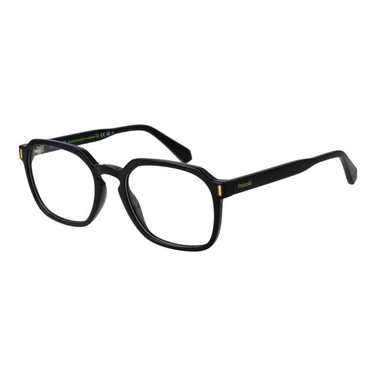 Eyeglasses Frames by Polaroid for unisex in acetate black features an refined silhouette, showcasing the refined black coloured frame and sophisticated full-frame frame design.