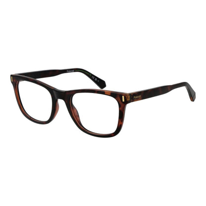 Eyeglasses Frames by Polaroid for women in polyester and brown showcases a refined silhouette, detailed with a brown coloured frame finish and a sophisticated full-frame frame design.