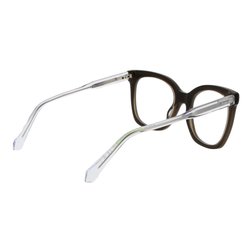 Eyeglasses Frames by Polaroid for women in acetate black features an refined silhouette, showcasing the refined black coloured frame and sophisticated full-frame frame design.