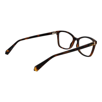 Eyeglasses Frames by Polaroid for women in polyamide and brown showcases a refined silhouette, detailed with a brown coloured frame finish and a sophisticated full-frame frame design.