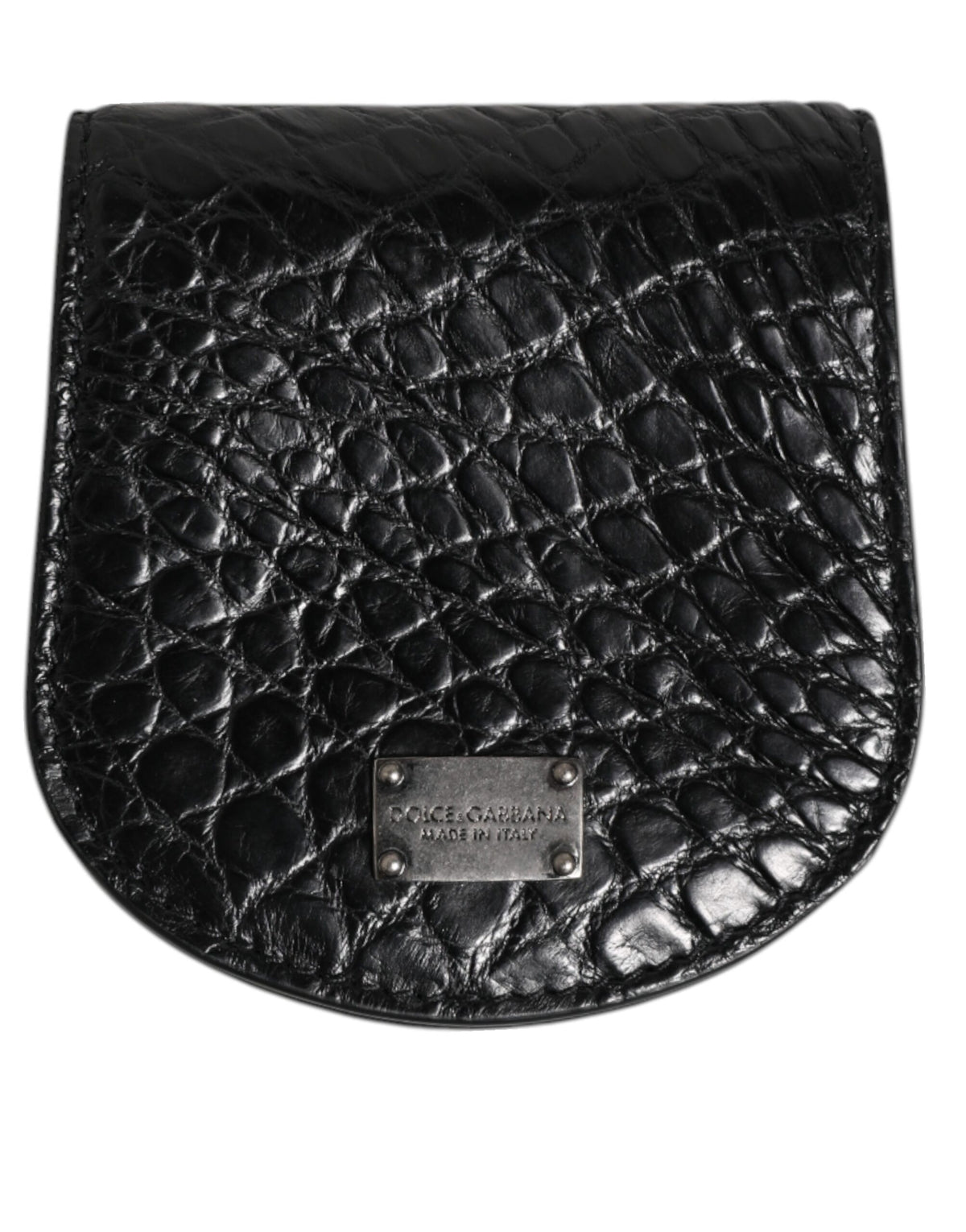 Dolce & Gabbana Caiman Leather Wallet - Black