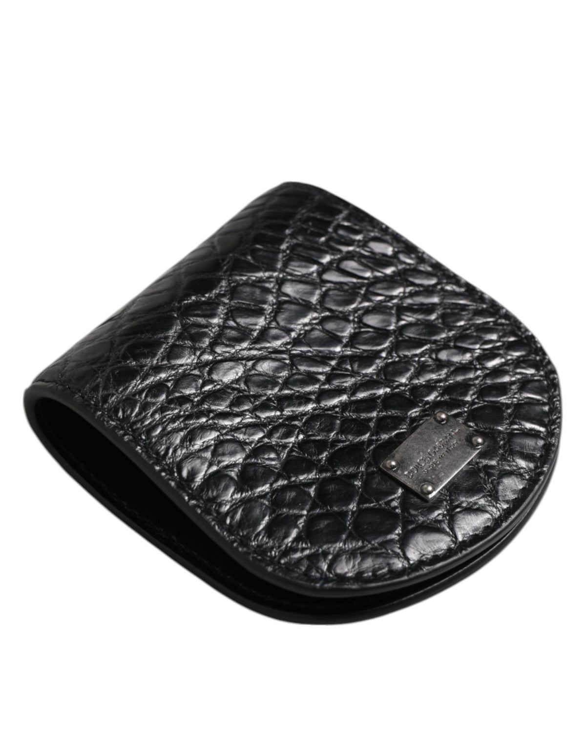 Dolce & Gabbana Caiman Leather Wallet - Black