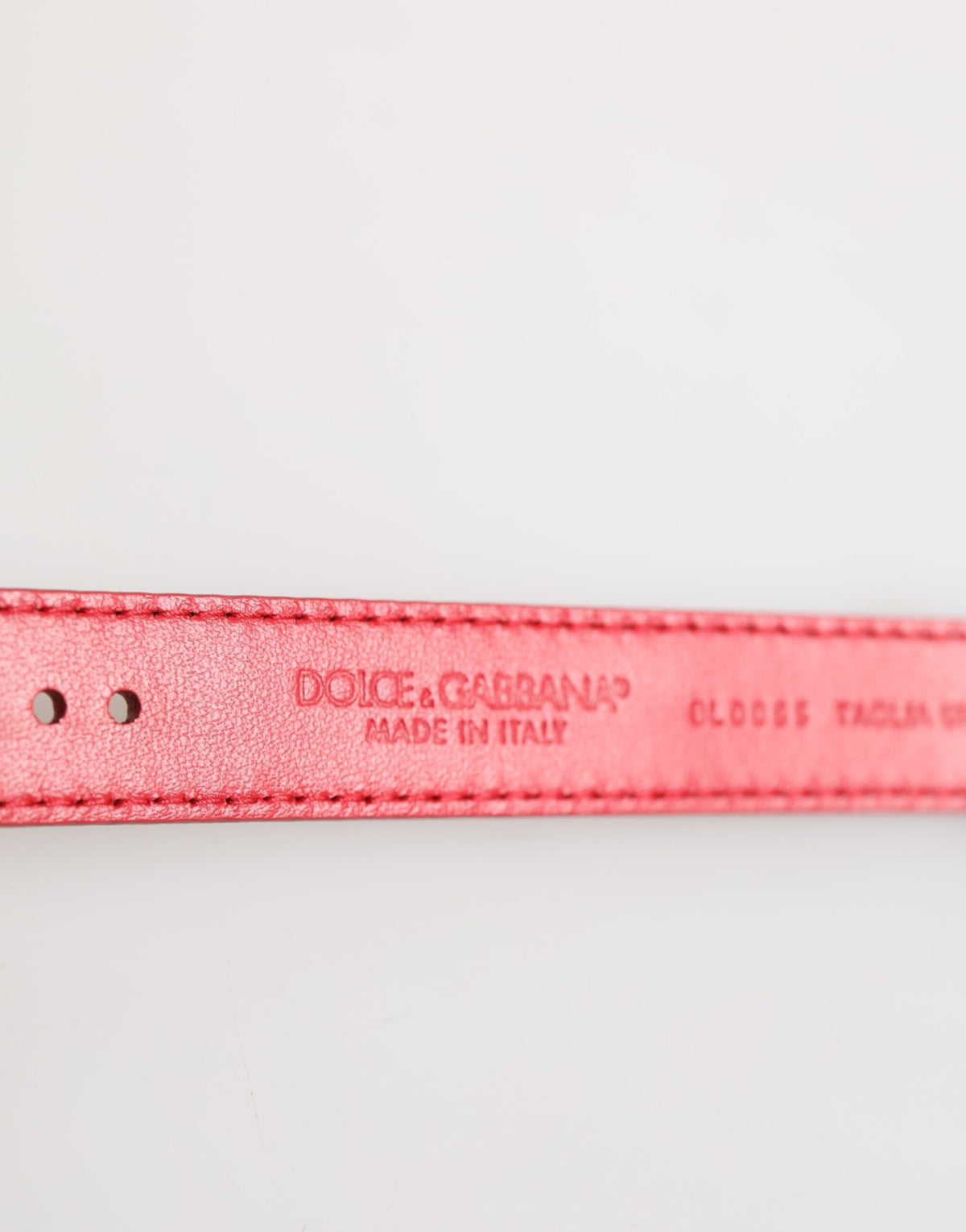 Dolce & Gabbana Women's Gold Metal & Exotic Calf Leather Bracelet - Gold Red
