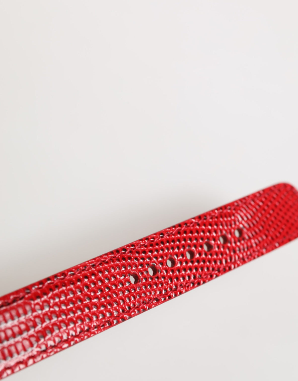 Dolce & Gabbana Women's Gold Metal & Exotic Calf Leather Bracelet - Gold Red