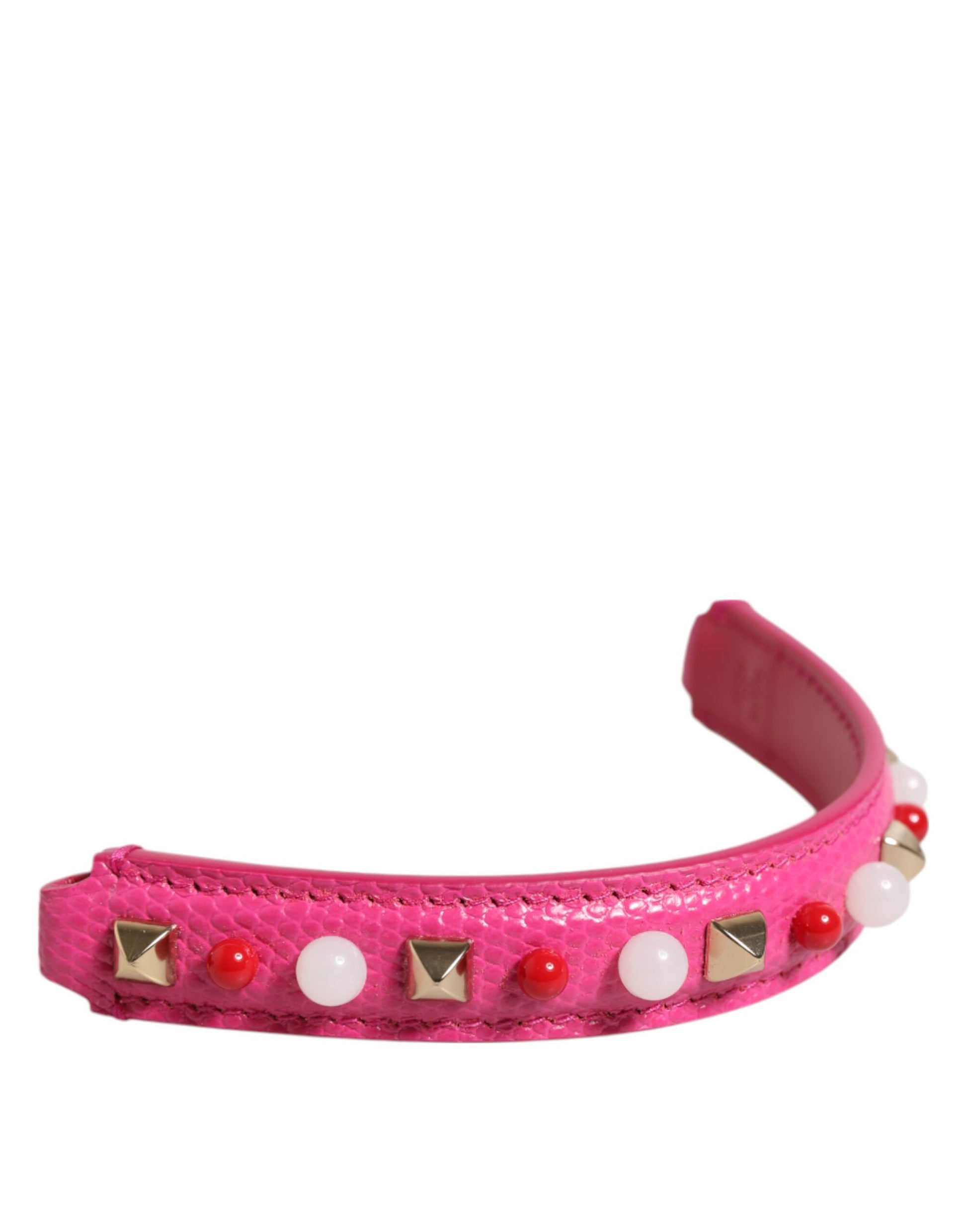 Shoulder Strap by Dolce & Gabbana for women in calf leather pink showcases a enviable design, perfect for elevating any ensemble as part of the Calf Leather Shoulder Strap collection.