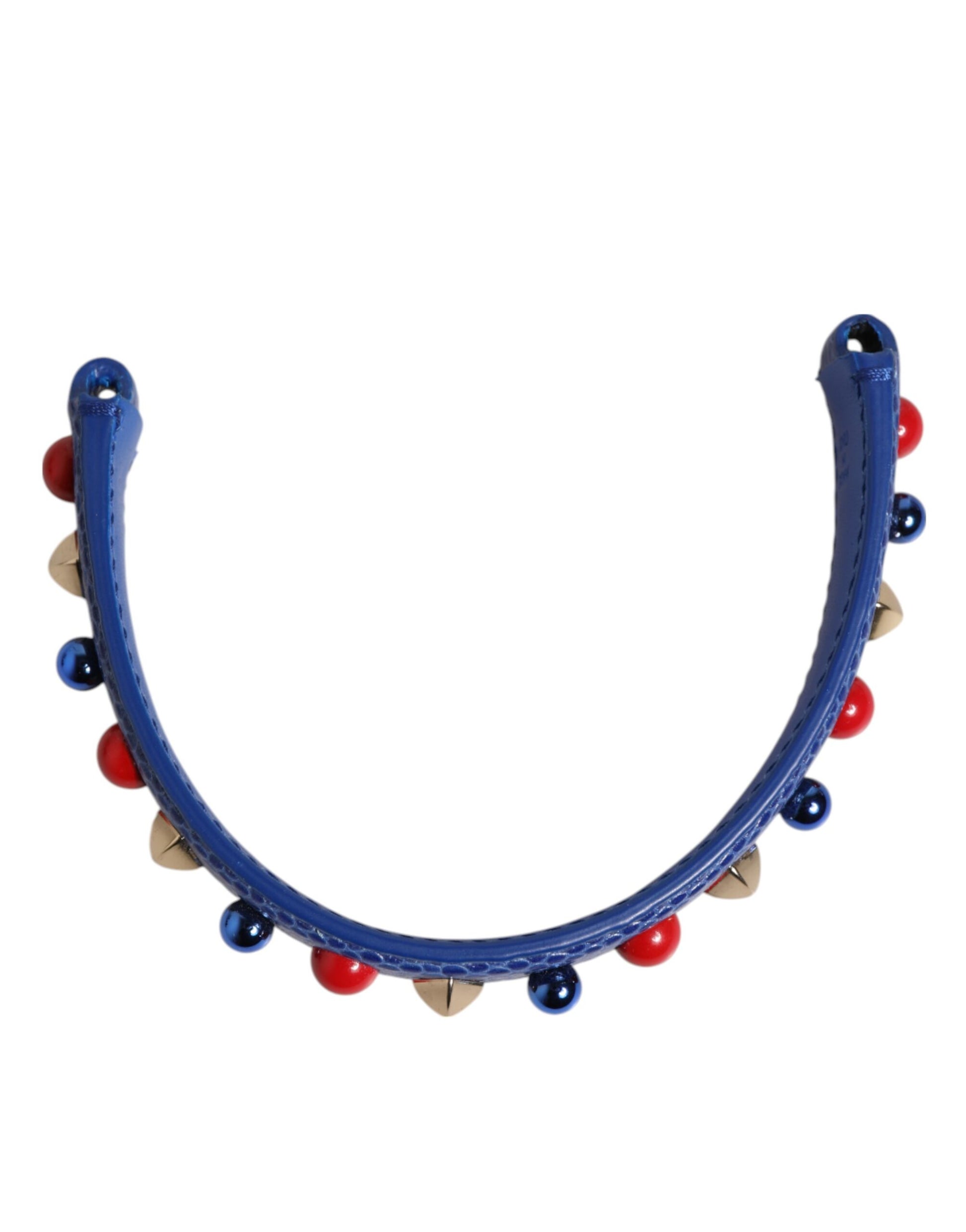 Shoulder Strap by Dolce & Gabbana for women in calf leather blue features a contemporary design, highlighting the distinctive style of the Calf Leather Shoulder Strap with a contemporary finish.