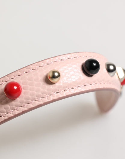 Shoulder Strap by Dolce & Gabbana for women in calf leather pink features a effortlessly chic design, perfectly complementing the signature look of the Calf Leather Shoulder Strap.