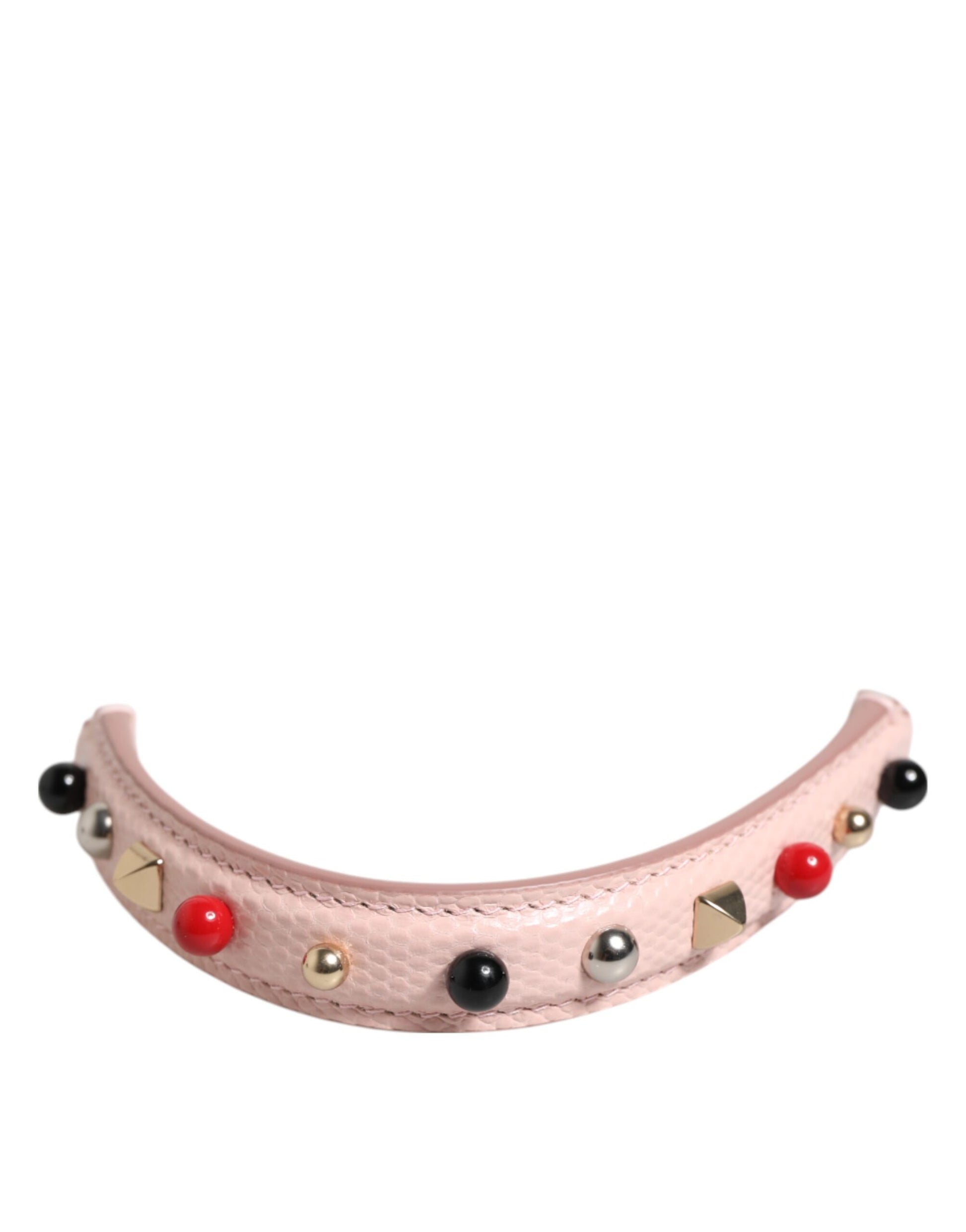 Shoulder Strap by Dolce & Gabbana for women in calf leather pink features a dynamic silhouette, artfully enhancing the dynamic design of this Calf Leather Shoulder Strap.