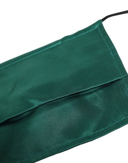 Dolce & Gabbana Silk Face Mask - Green
