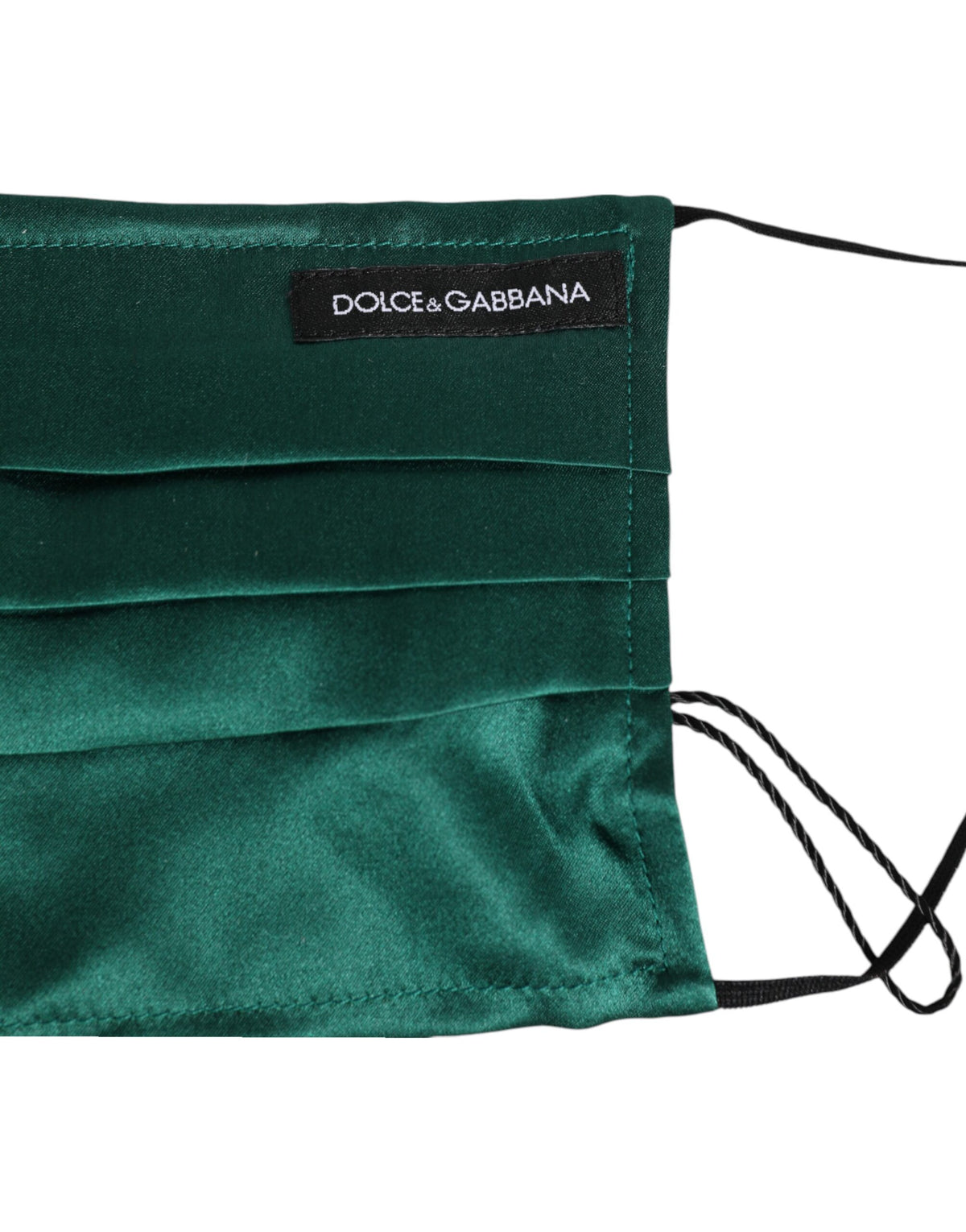 Dolce & Gabbana Silk Face Mask - Green