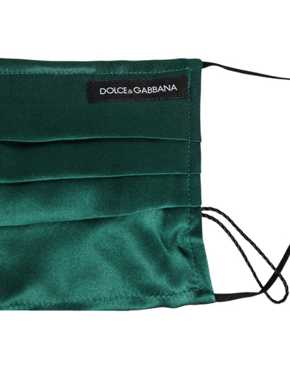 Dolce & Gabbana Silk Face Mask - Green