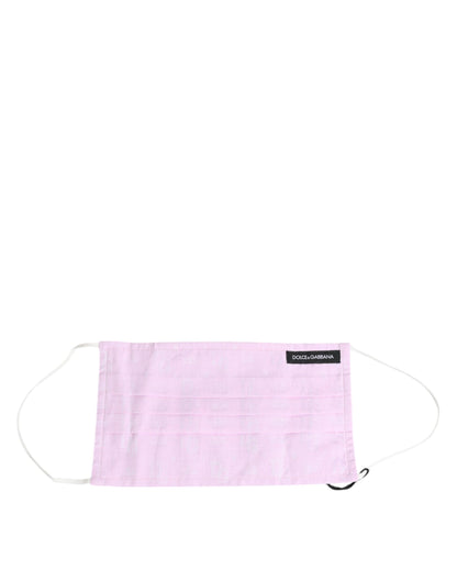 Dolce & Gabbana Cotton Face Mask - Pink