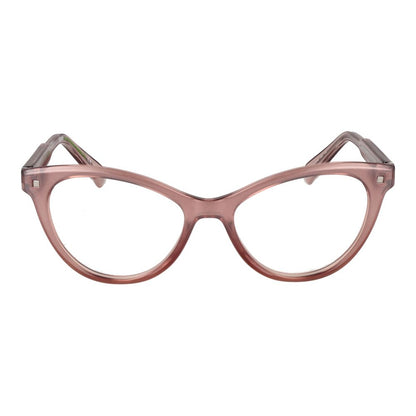 Eyeglasses Frames by Polaroid for women in cellulose propionate and pink showcases an refined full-frame frame design featuring a sophisticated rose coloured frame for an refined and refined aesthetic.