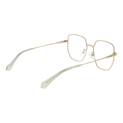 Eyeglasses Frames by Polaroid for women in metal gold showcases a refined full-frame frame design with a refined gold coloured frame finish for a refined and sophisticated look.