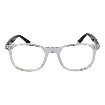 Eyeglasses Frames by Polaroid for unisex in cellulose propionate transparent features an refined silhouette, showcasing the refined transparent coloured frame and sophisticated full-frame frame design.