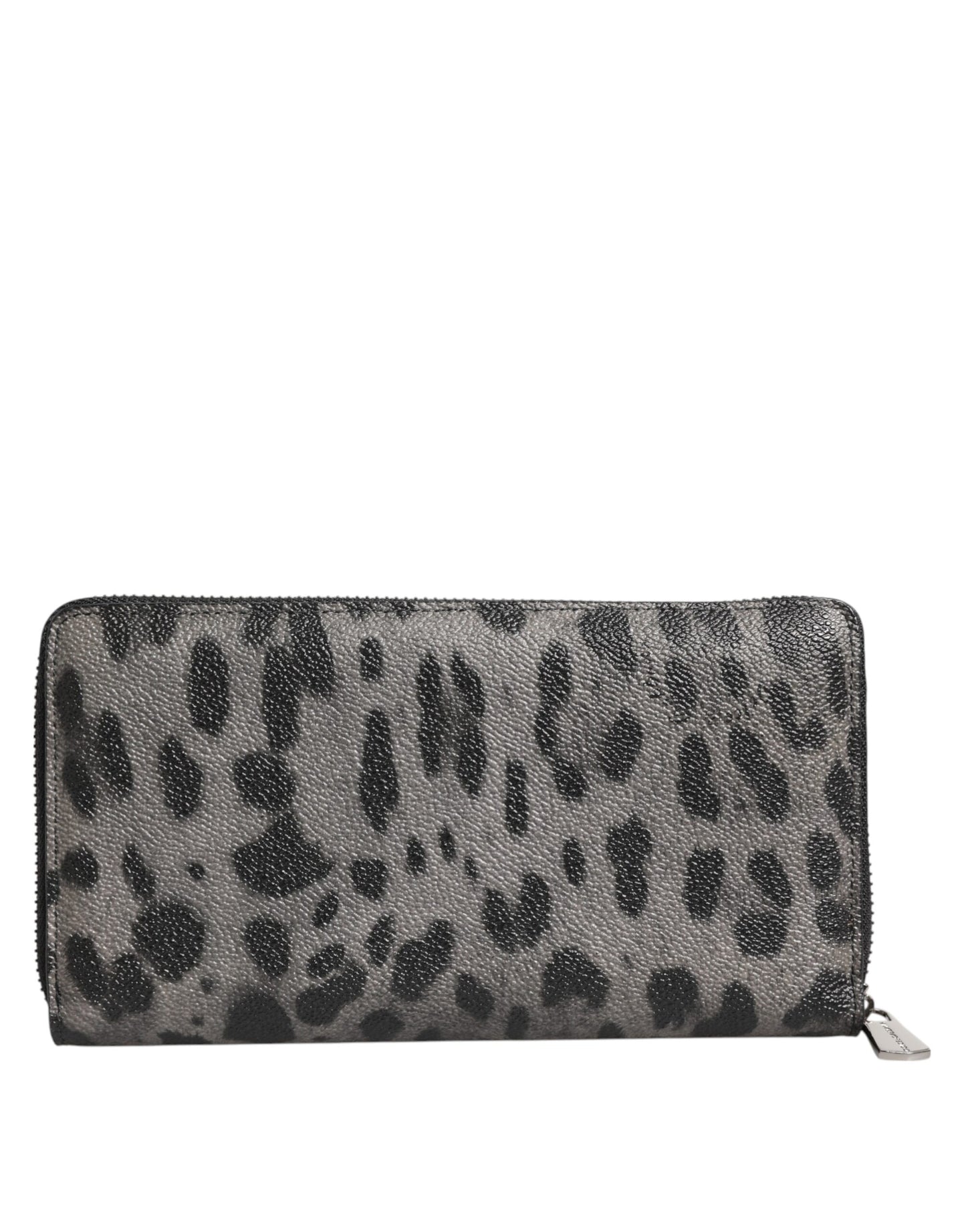 Cardholder Wallet by Dolce & Gabbana for men in pvc leather black & gray presents a streamlined silhouette, showcasing the sophisticated design of the PVC Leather Cardholder Wallet collection with functional card-organization zip-around coin-purse.